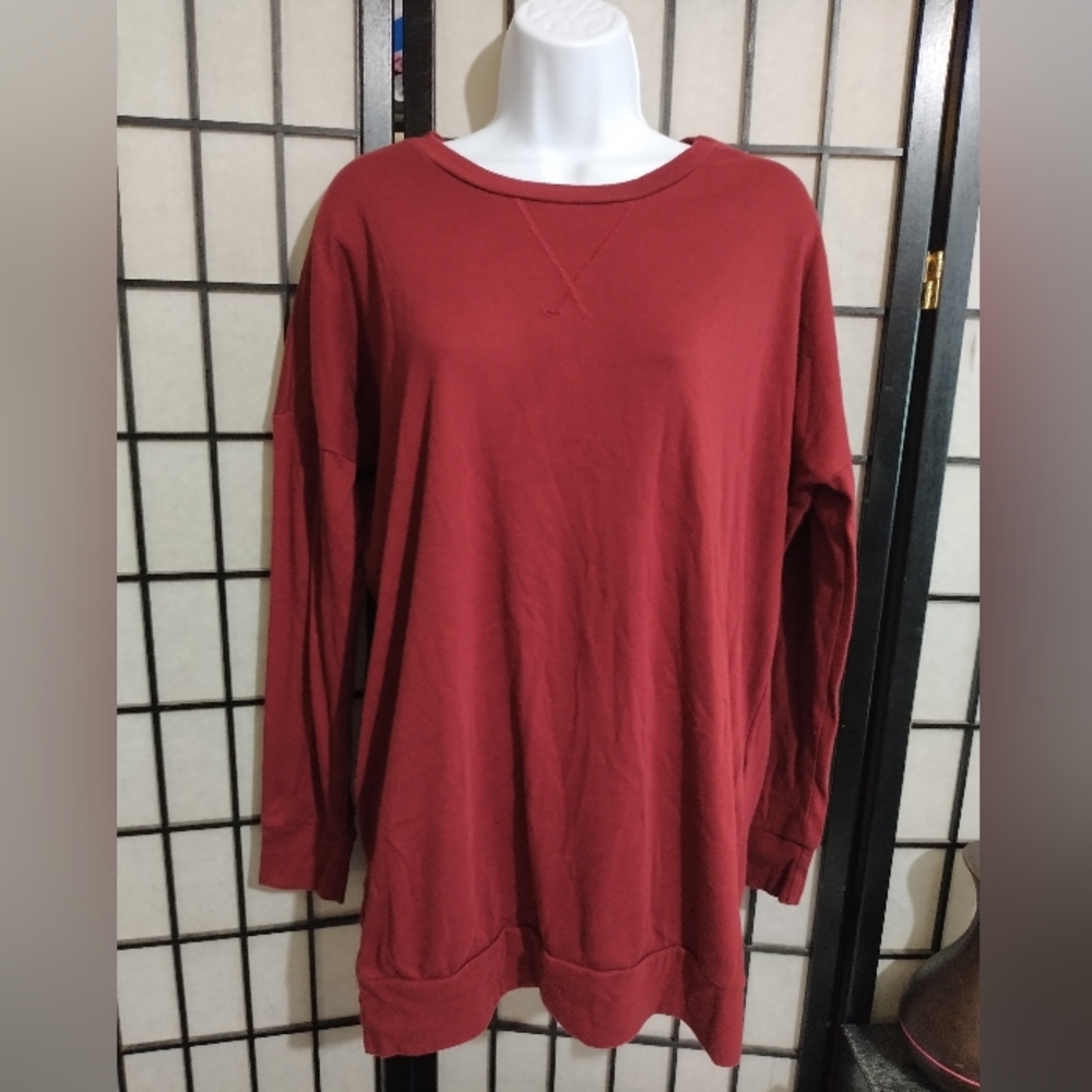 Red Long Sleeve Tunic sz L